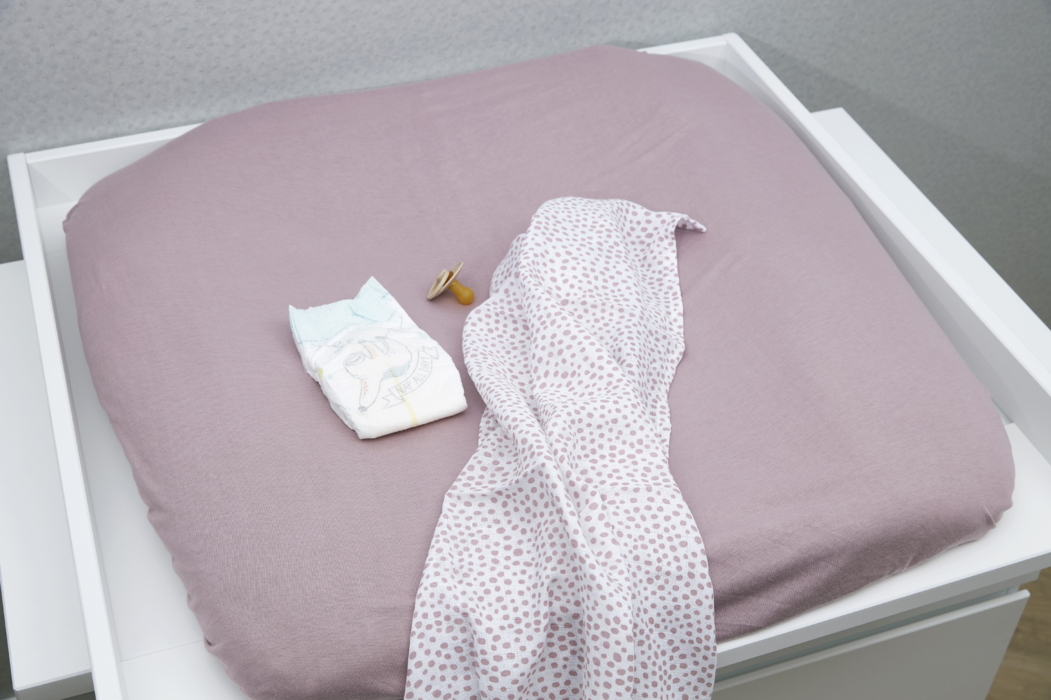 Aankleedkussenhoes Uni - lilac - 85x75cm
