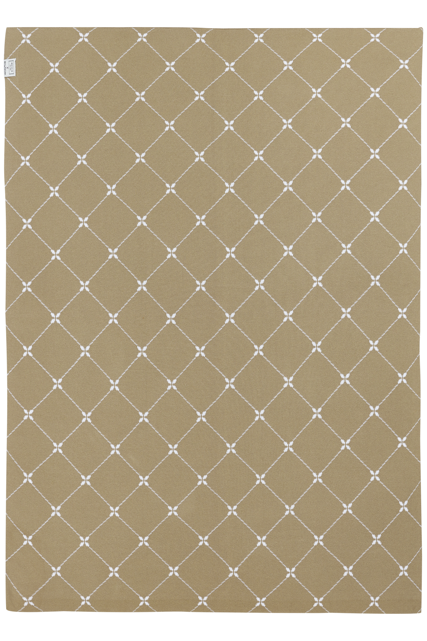 Ledikant deken Louis - taupe - 100x150cm