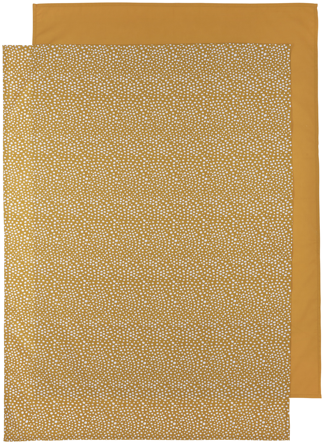 Ledikant laken 2-pack Cheetah/Uni - honey gold - 100x150cm