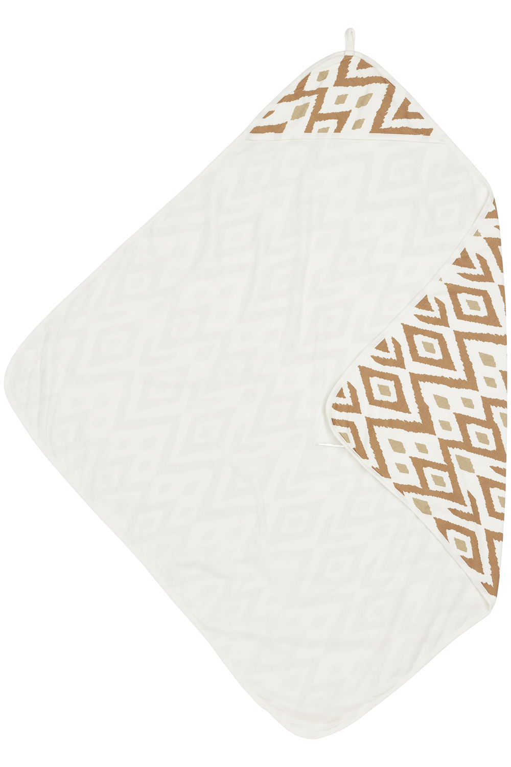 Bathcape Ikat - sand - 90x90cm