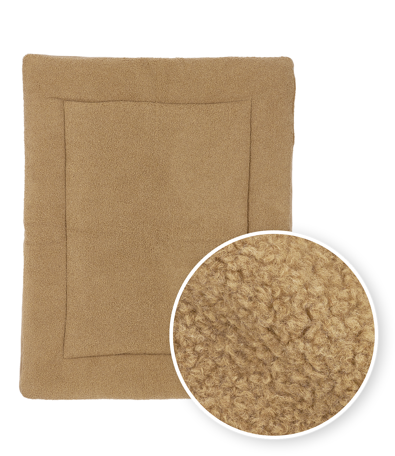 Boxkleed Bouclé - toffee - 80x100cm