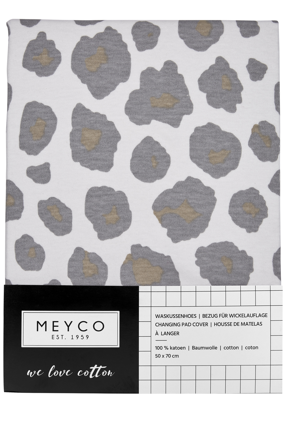 Aankleedkussenhoes Panter - neutral - 50x70cm