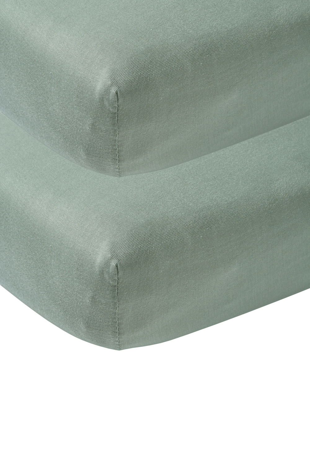 Jersey Spannbettlaken 2-Pack - Stone Green - 70x140/150cm
