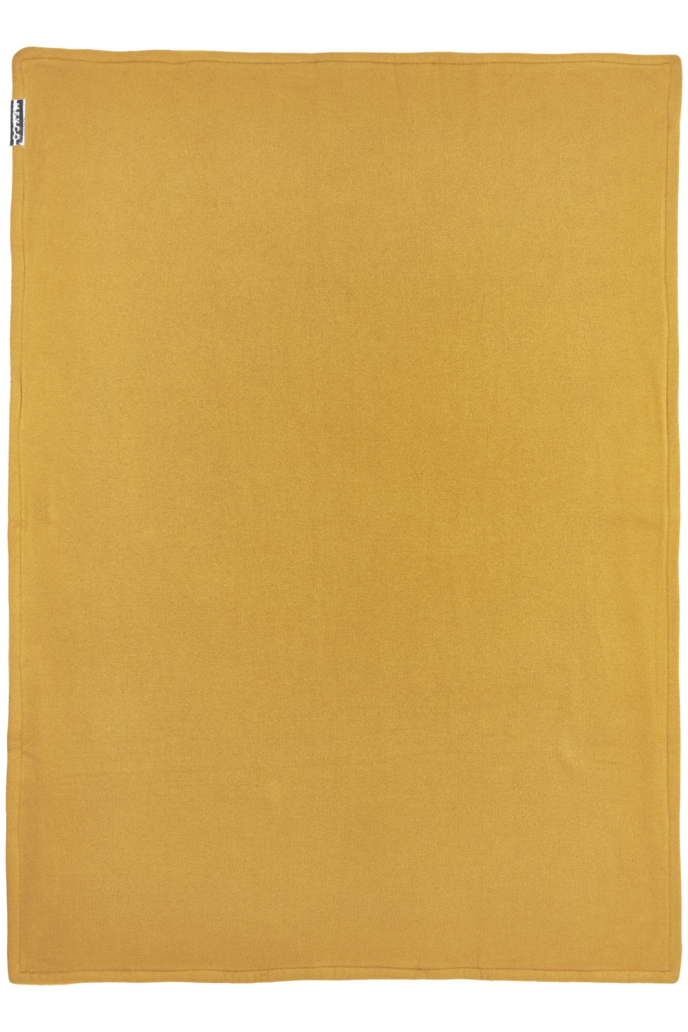 Babydecke groß Knit Basic velvet - honey gold - 100x150cm