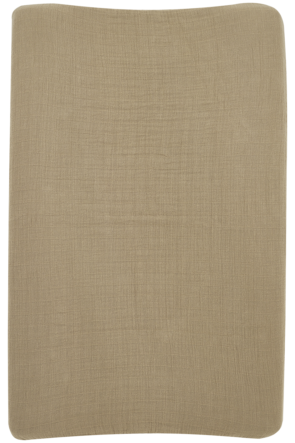 Aankleedkussenhoes pre-washed hydrofiel Uni - taupe - 50x70cm