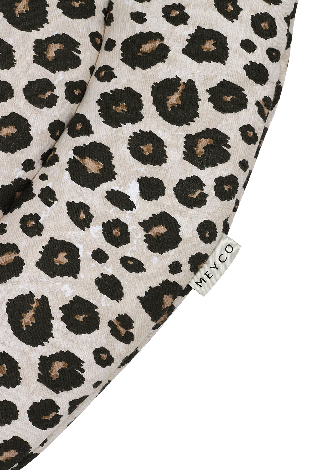 Boxkleed rond Leopard - sand melange - ⌀95cm