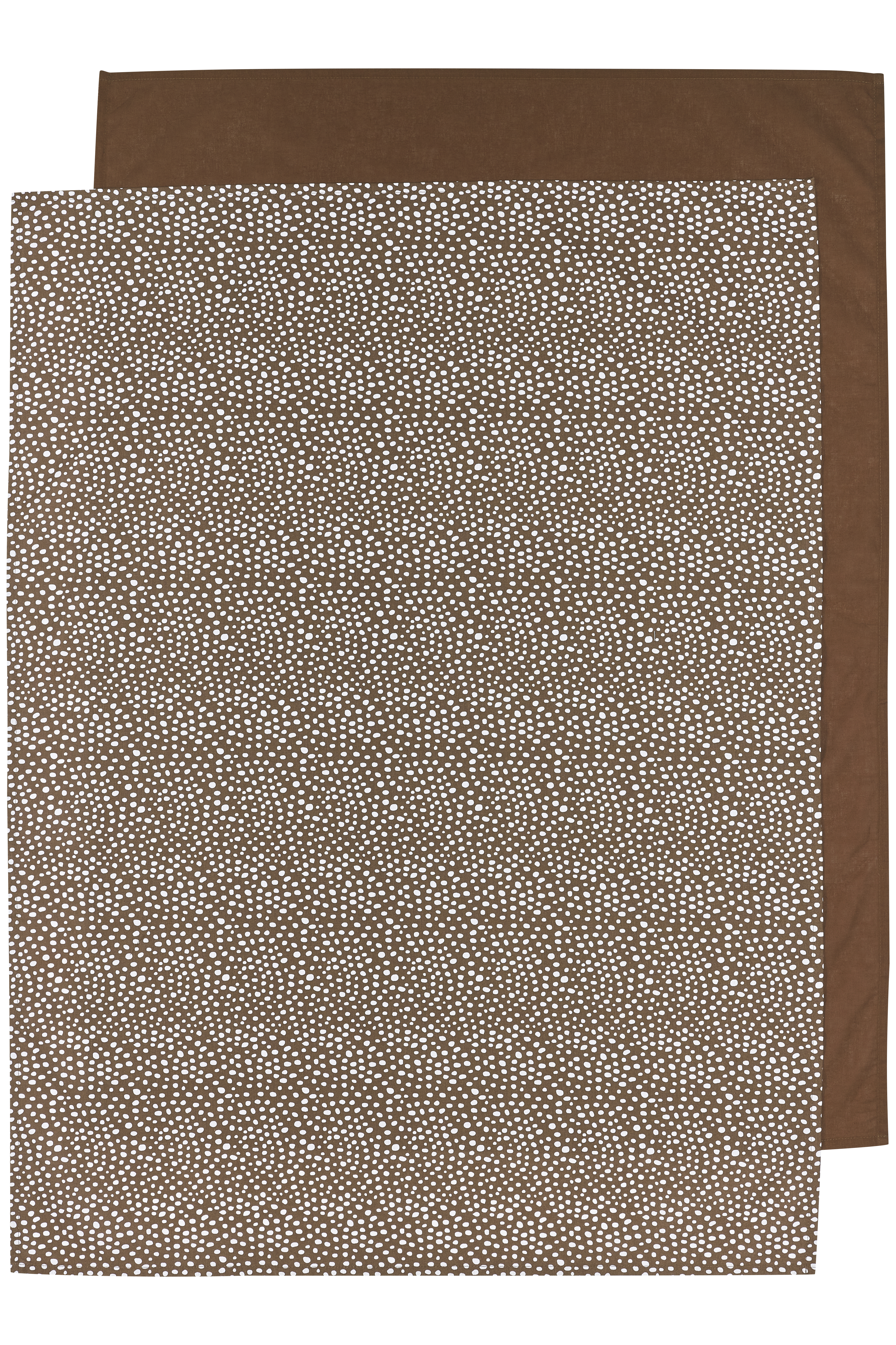 Crib sheet 2-pack Cheetah/Uni - chocolate - 75X100cm