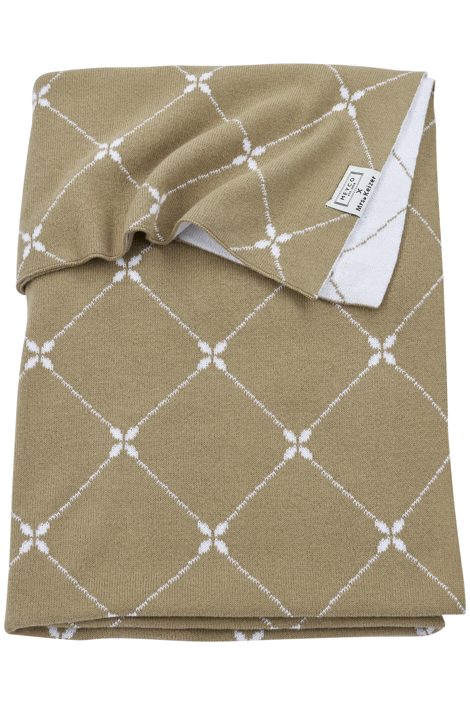 Ledikant deken Louis - taupe - 100x150cm
