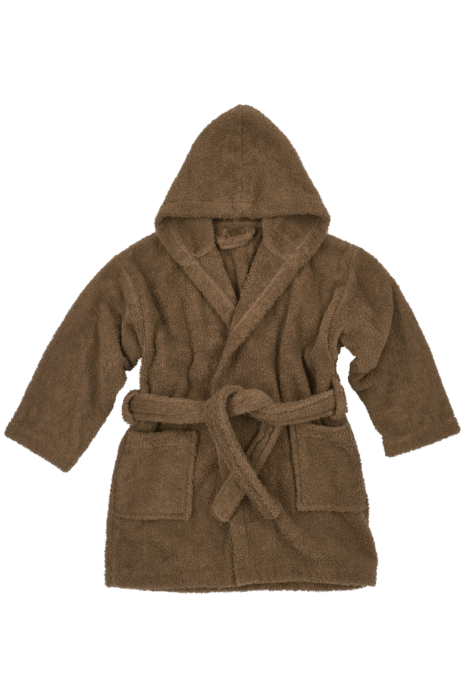 Badjas Basic Badstof - Chocolate - 98/104