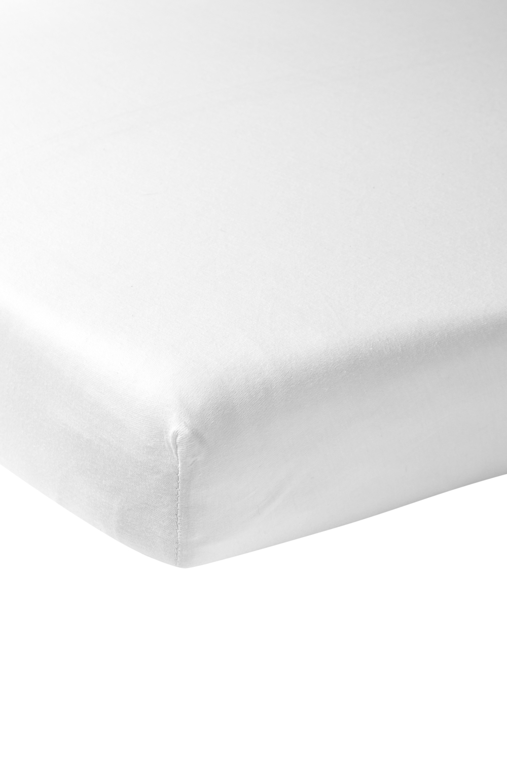 Spannbettlaken Beistellbett Uni - white - 50x90cm