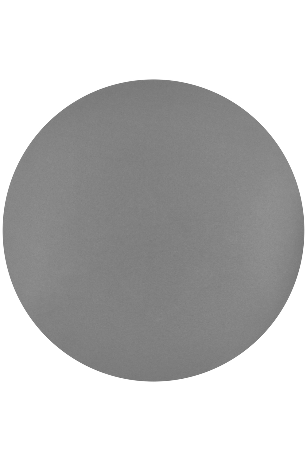 Spannbettlaken Laufgittermatratze Uni - grey - Rund 90/95cm