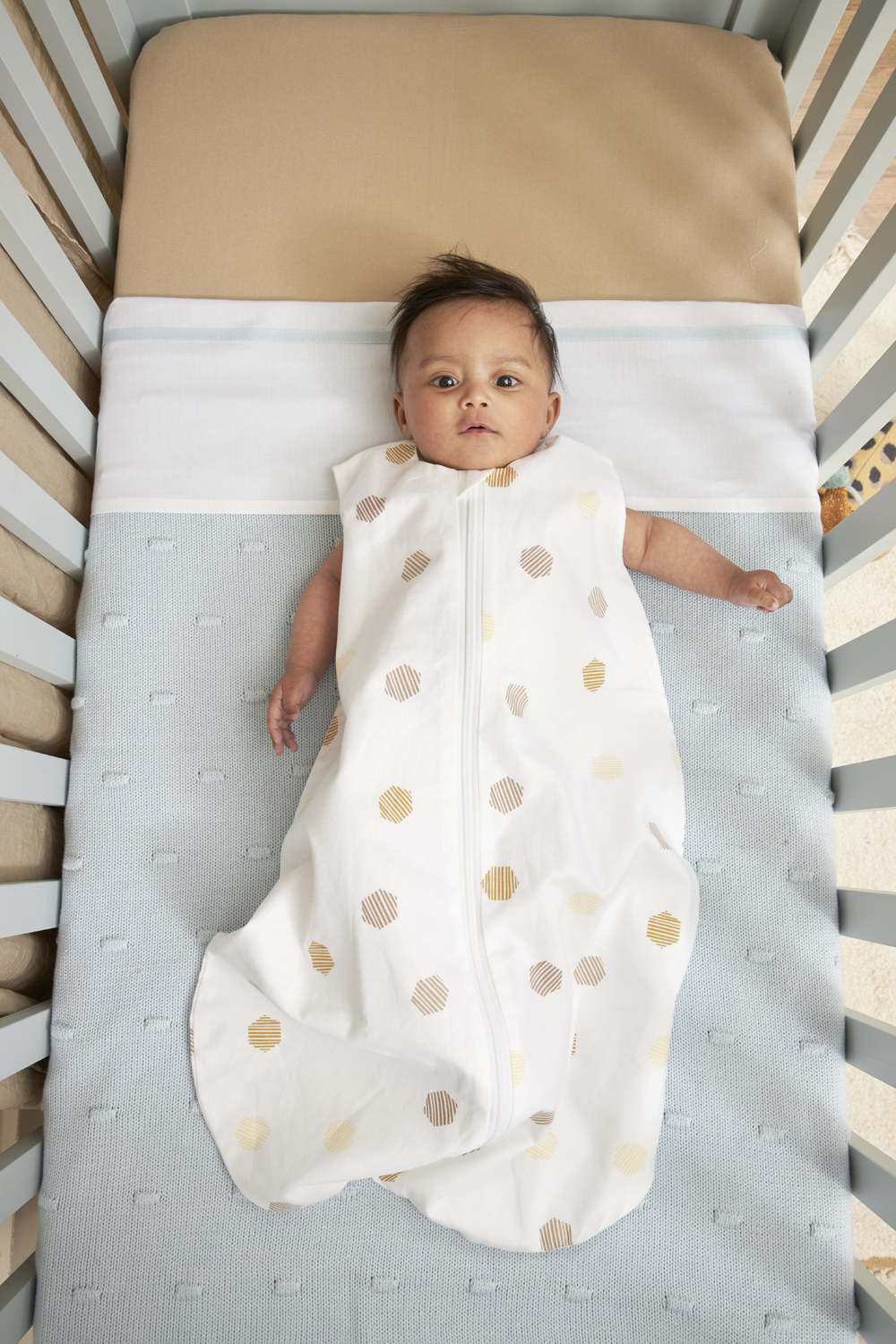Babyslaapzak Honeycomb Rond - Honey Gold - 90cm
