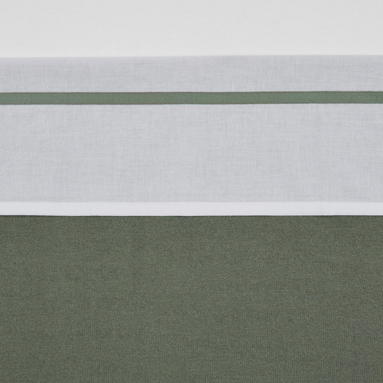 Crib Sheet Piping - Forest Green - 75X100cm