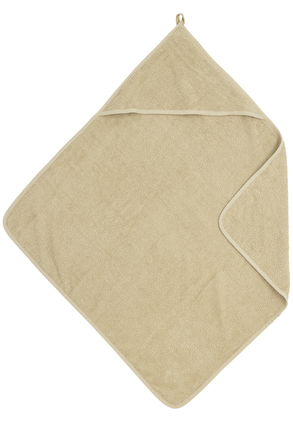 Kapuzentuch frottee Uni - sand - 75x75cm