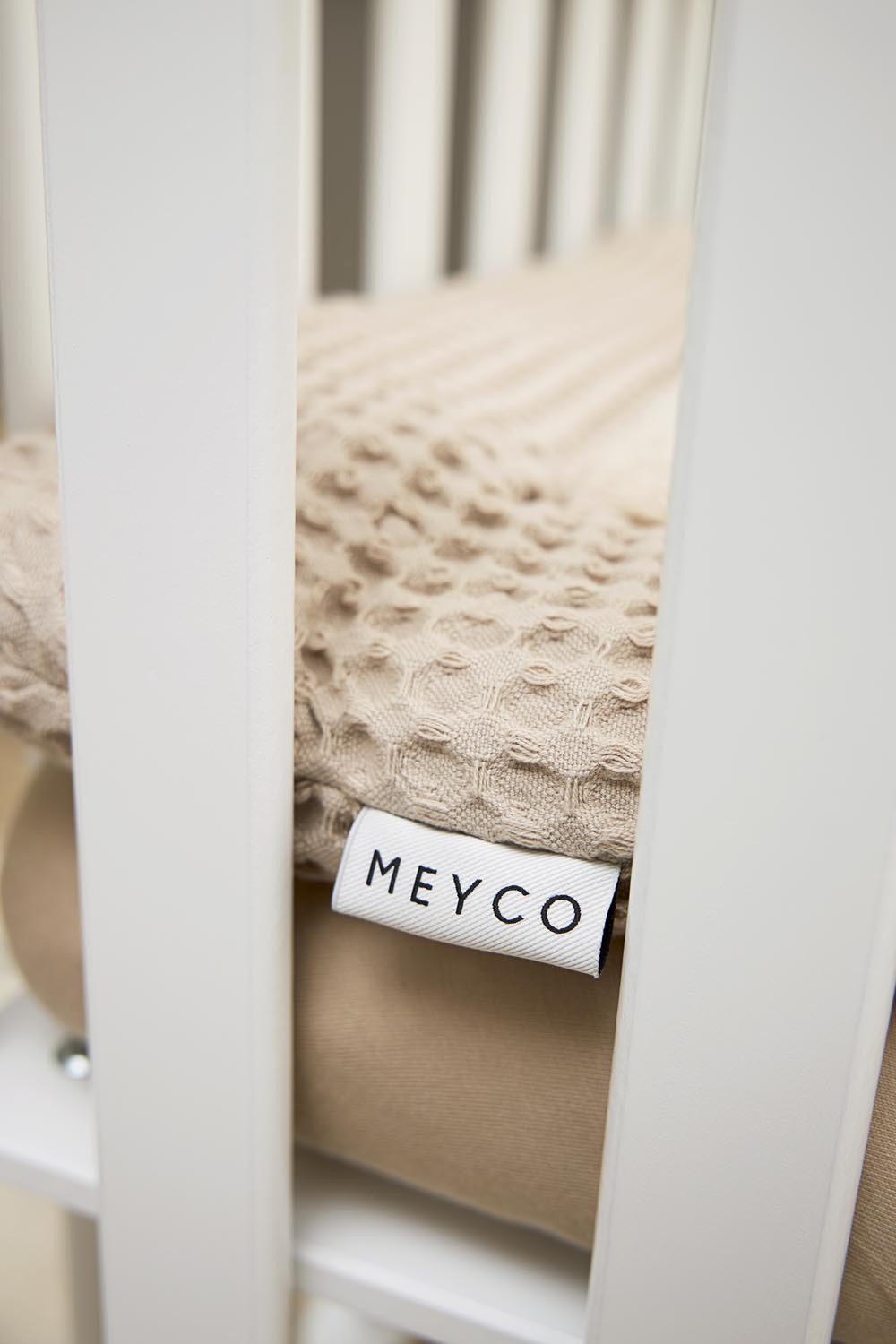 Playpen mattress Waffle Teddy - sand - 80x100cm