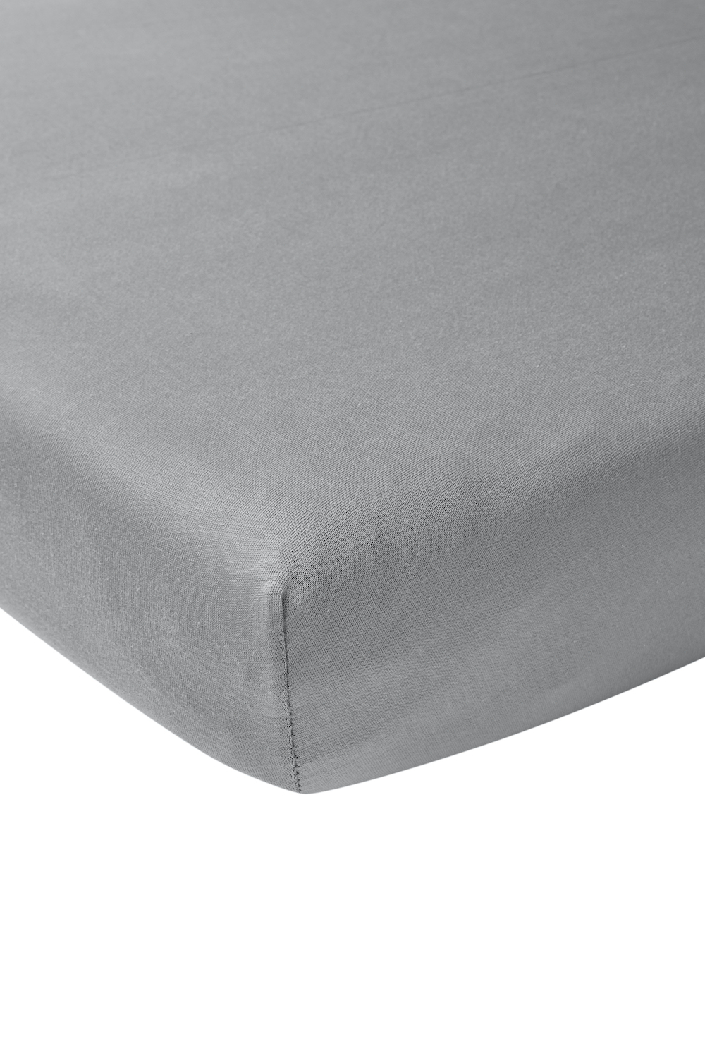 Fitted sheet doubter Uni - grey - 120x200cm