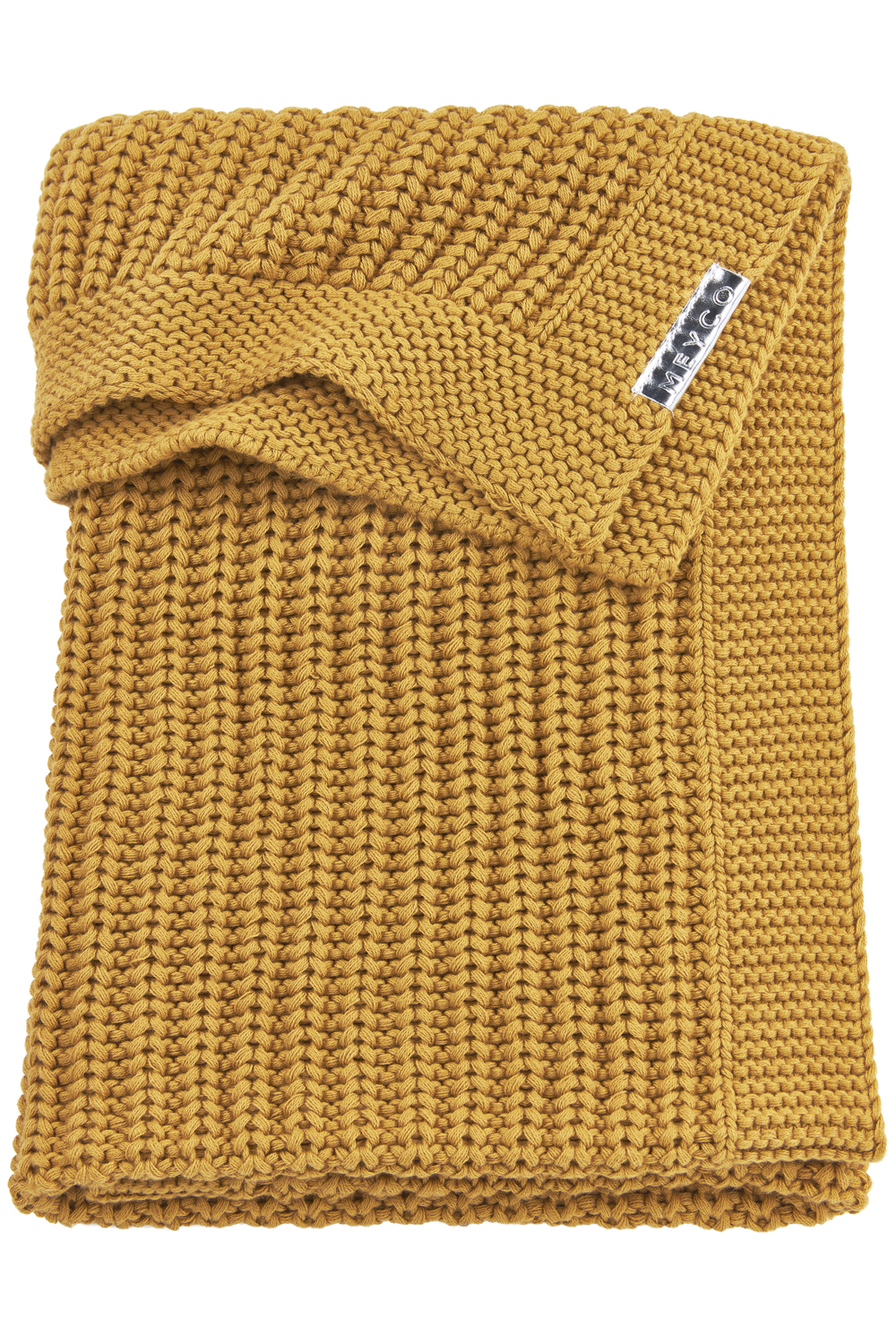 Ledikant deken Herringbone - honey gold - 100x150cm