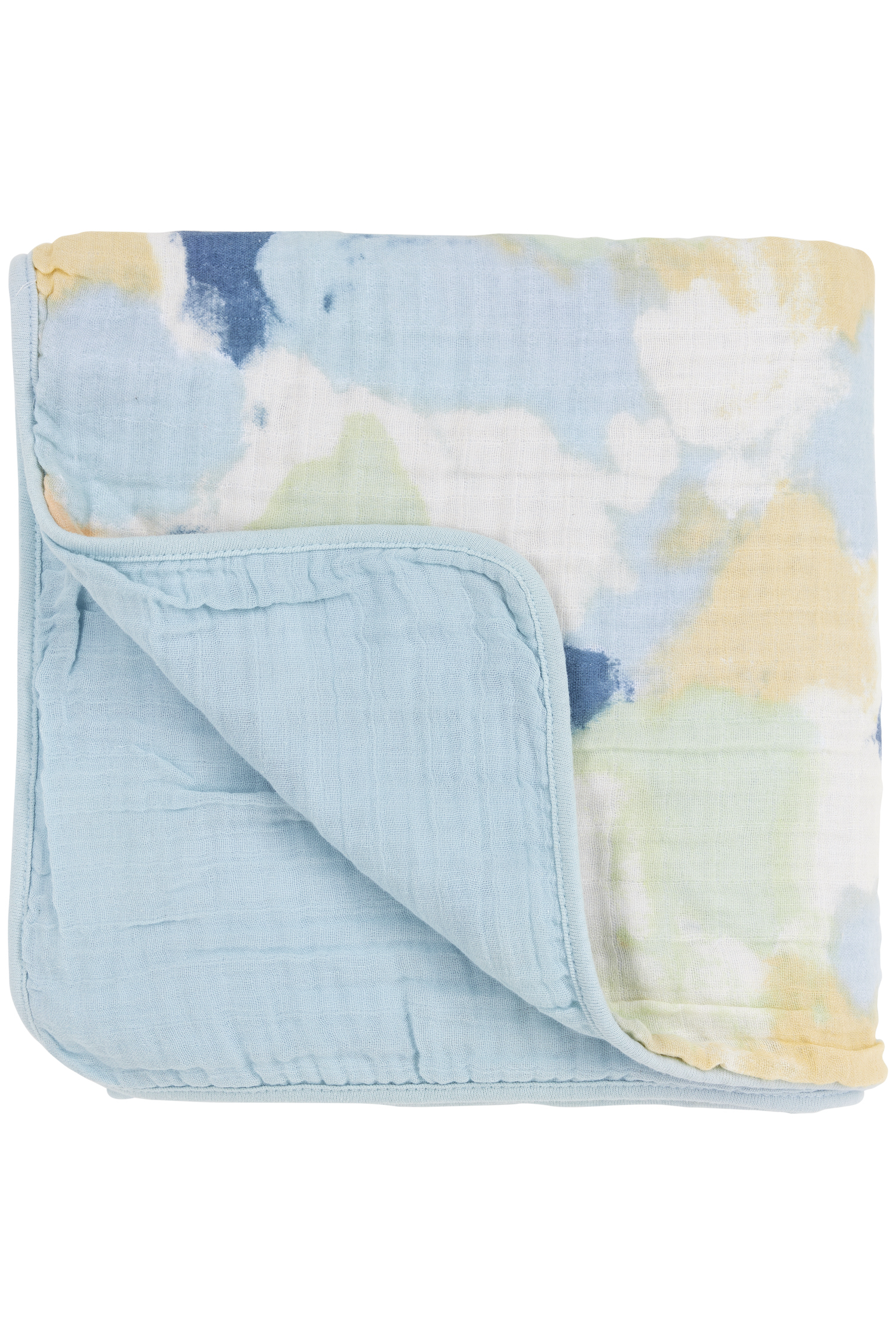 Multidoek hydrofiel Tie-Dye - light blue - 120x120cm