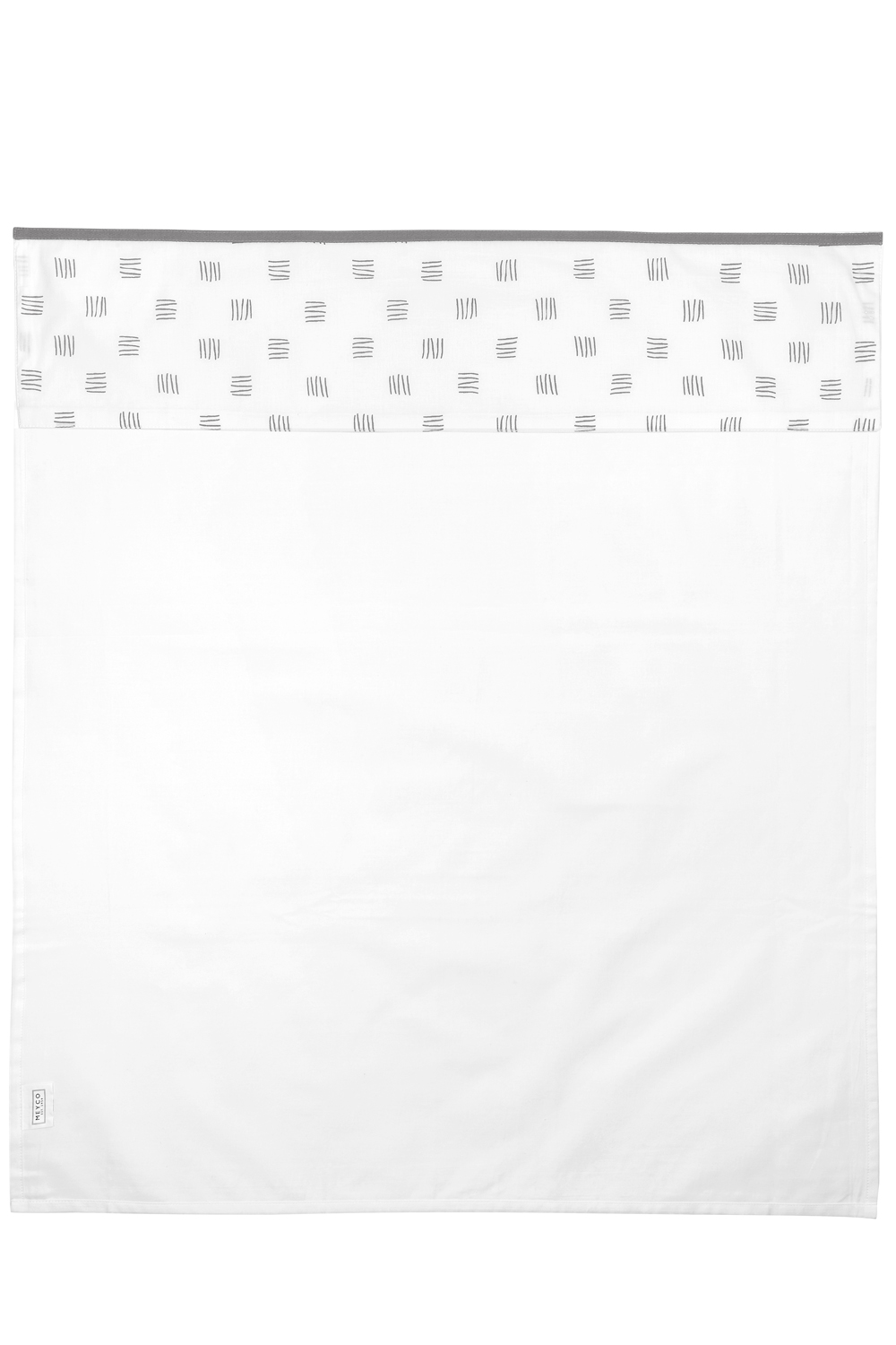 Wieglaken Block Stripe - grey - 75x100cm