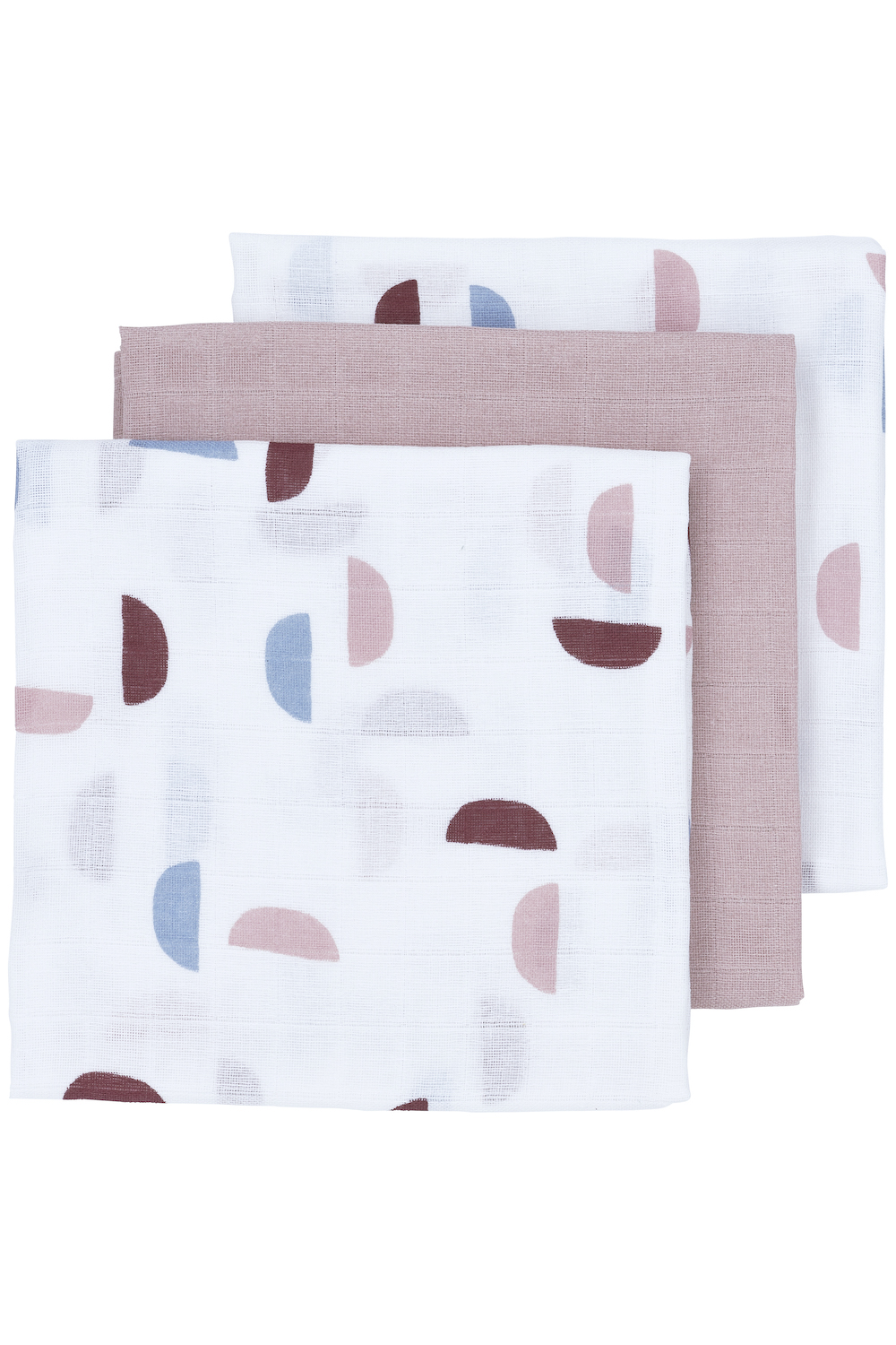 Musselin Mullwindeln 3-pack Shapes - Lilac - 70x70cm