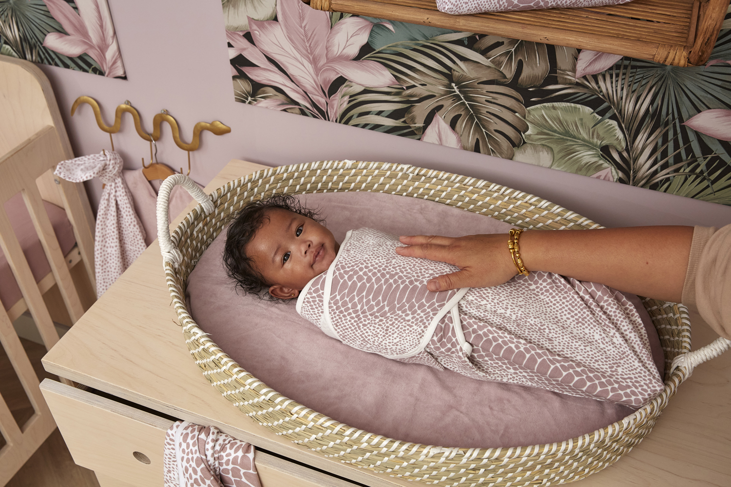 Swaddlemeyco Snake - Lilac - 0-3 Maand