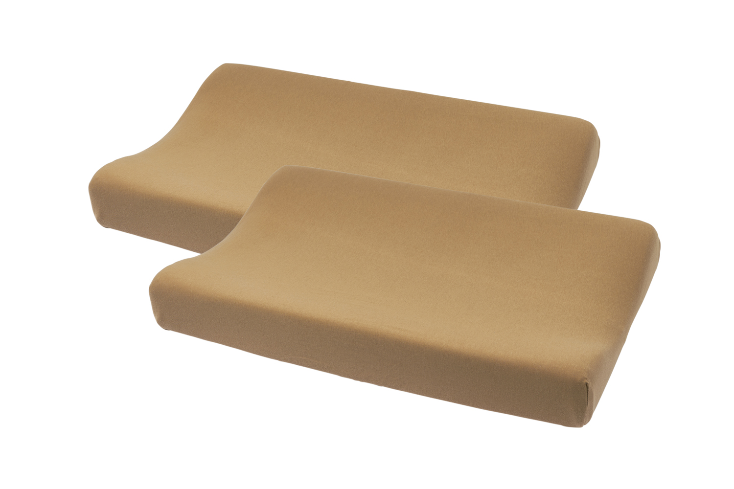 Aankleedkussenhoes 2-pack Uni - toffee - 50x70cm