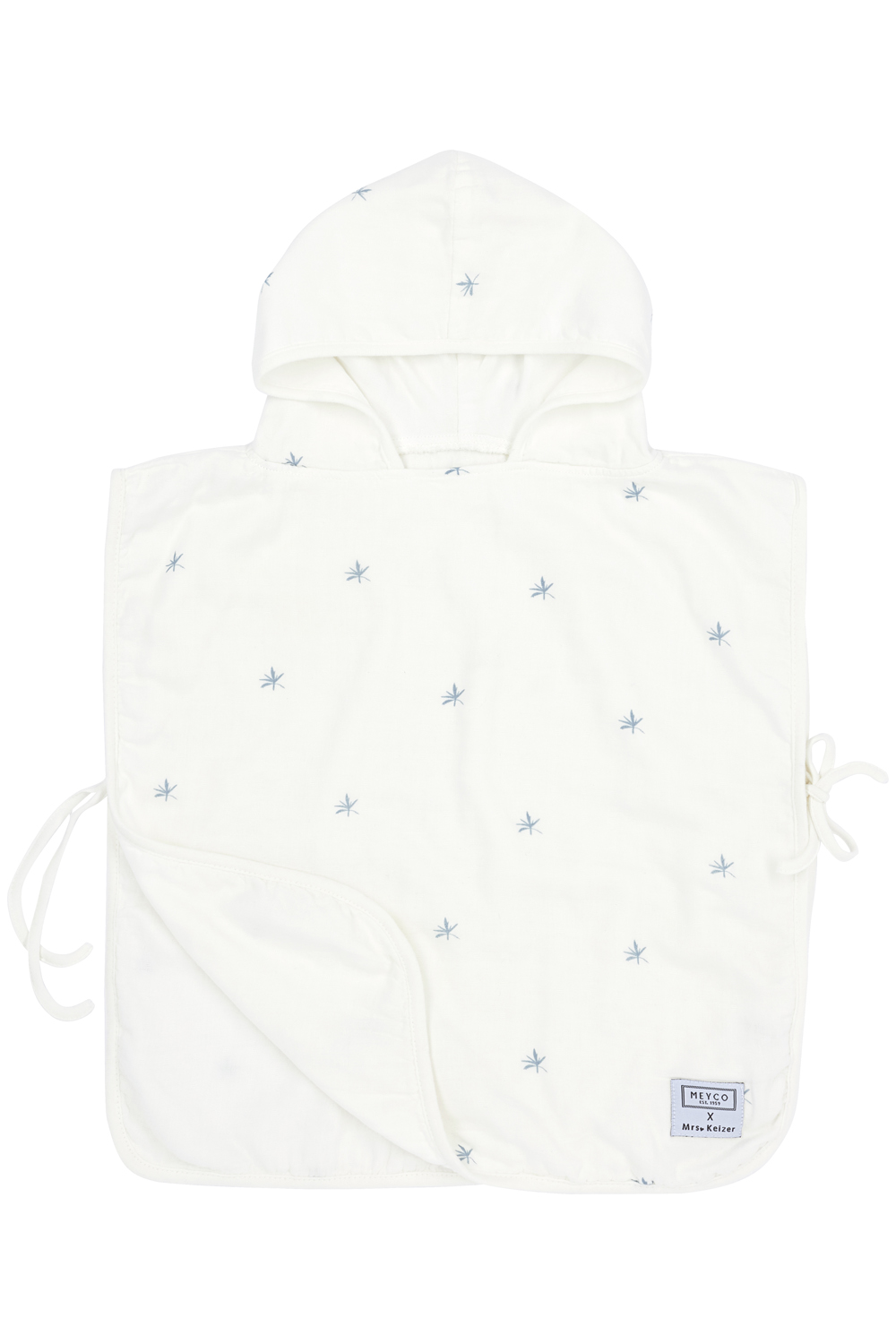 Badponcho bamboe hydrofiel Ibiza - denim - 3-5 jaar