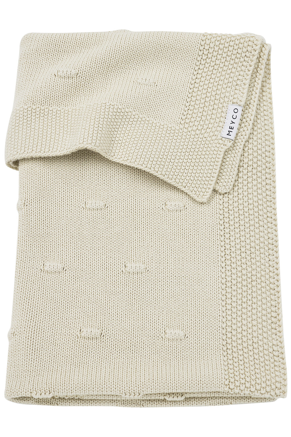 Ledikant deken Knots - soft sand - 100x150cm - 1.0 TOG