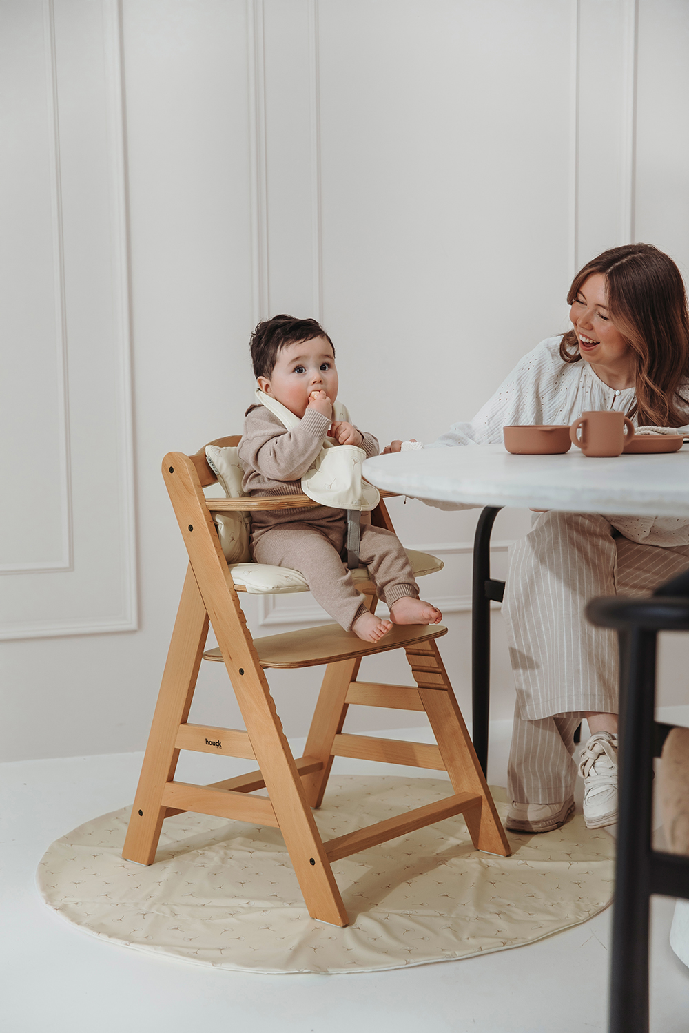 Highchair cushion for growth chair Ginkgo - soft sand