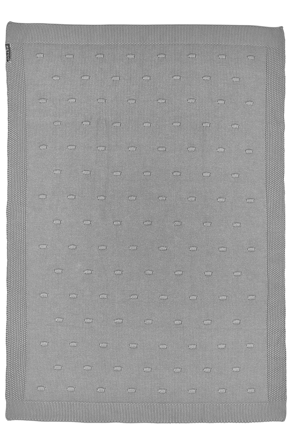 Crib bed blanket Knots - grey - 75x100cm
