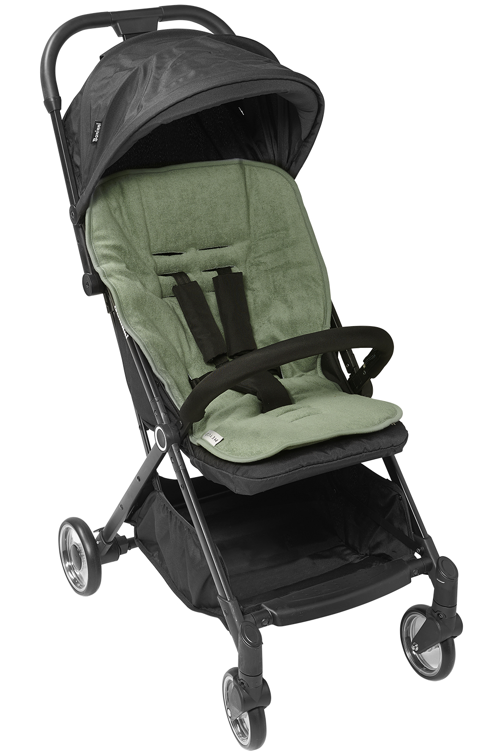 Buggy insert terry Uni - forest green