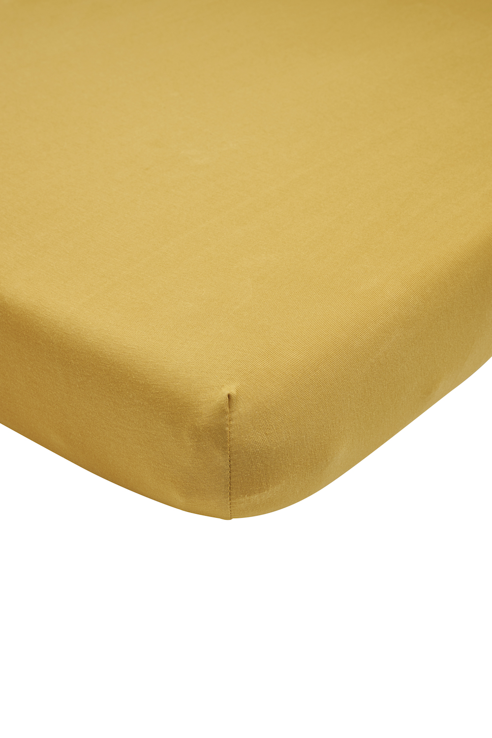 Hoeslaken eenpersoonsbed Uni - honey gold - 90x210/220cm