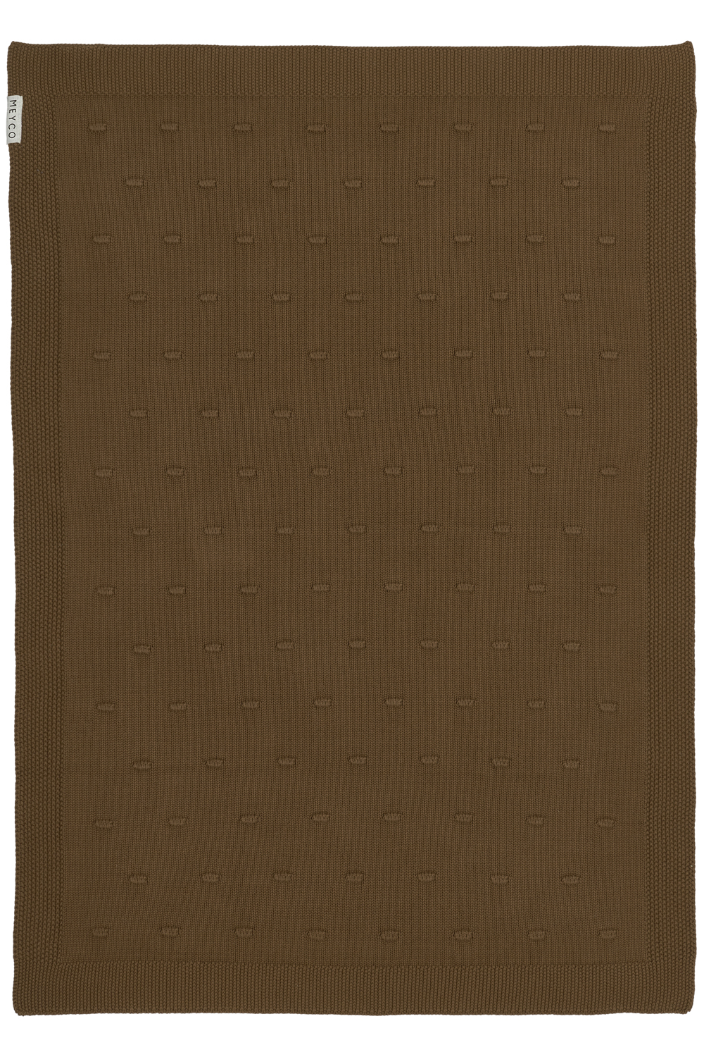 Ledikant deken Knots - chocolate - 100x150cm