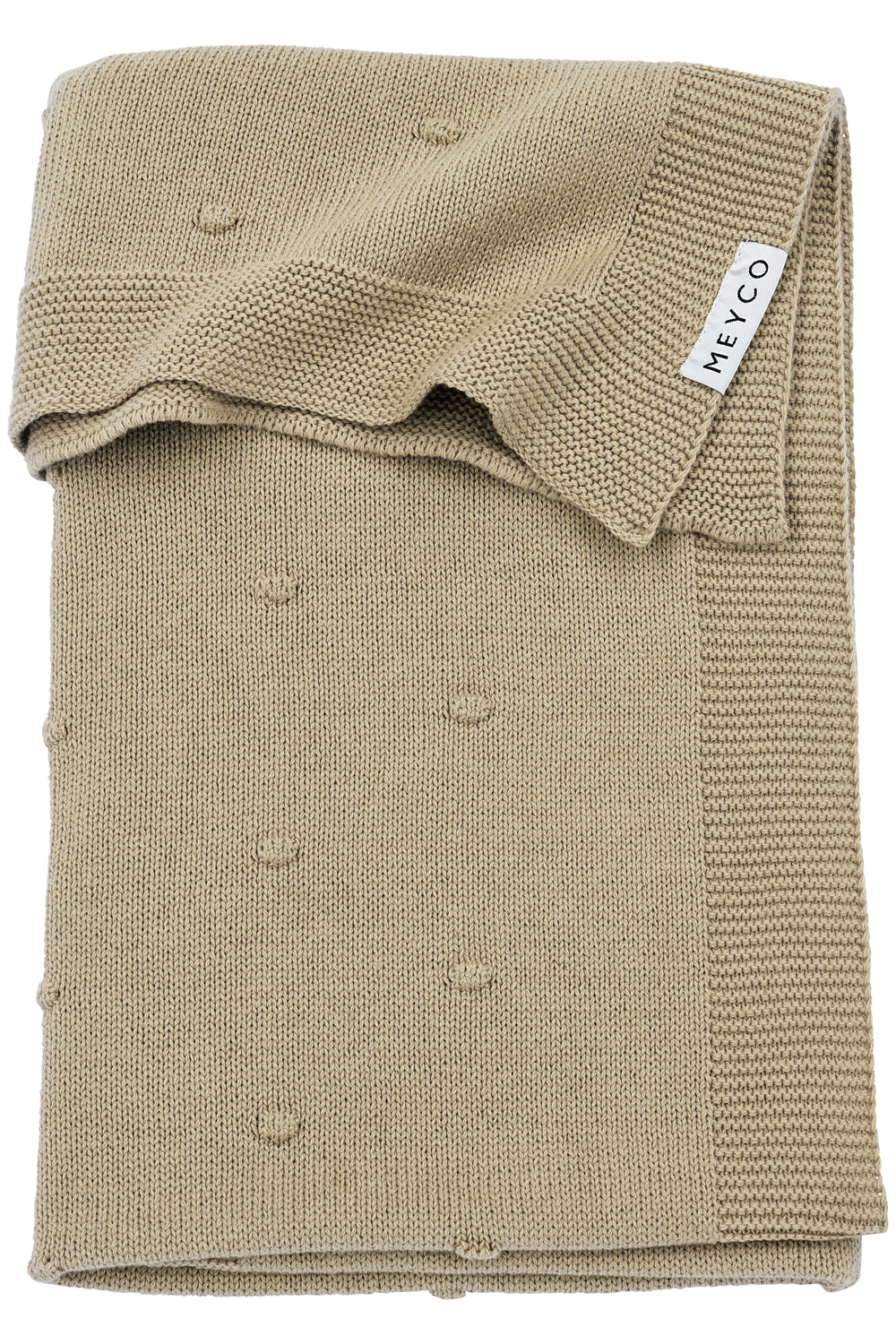 Cot Bed Blanket Mini Knots - Sand - 100x150cm