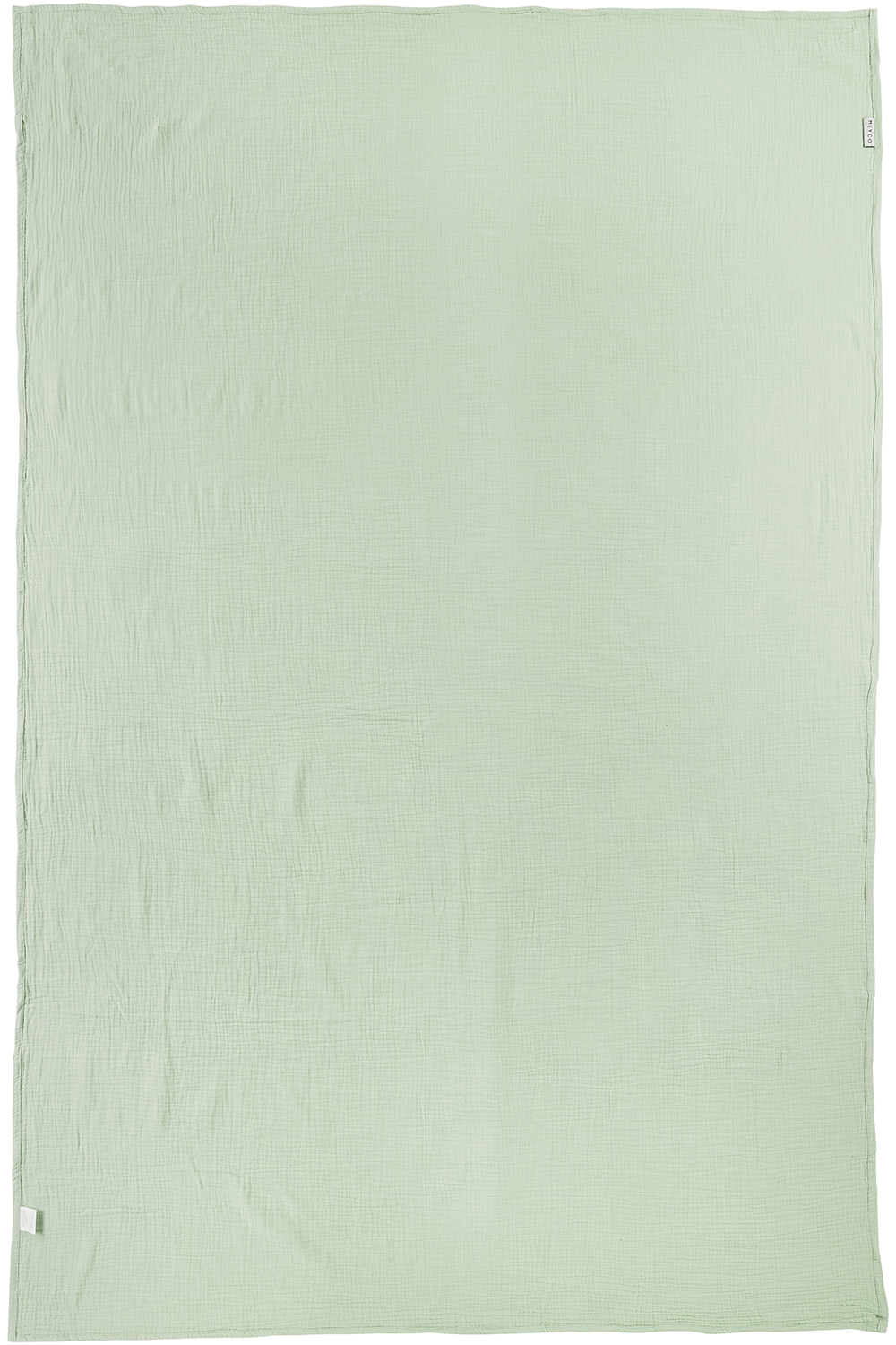Deken pre-washed hydrofiel Uni - soft green - 140x200cm