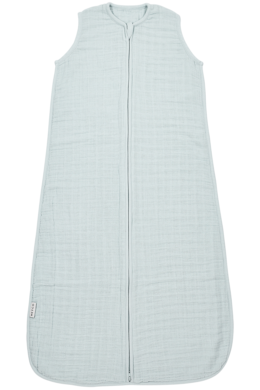 Baby zomerslaapzak pre-washed hydrofiel Uni - grey blue - 60cm - 0.5 TOG