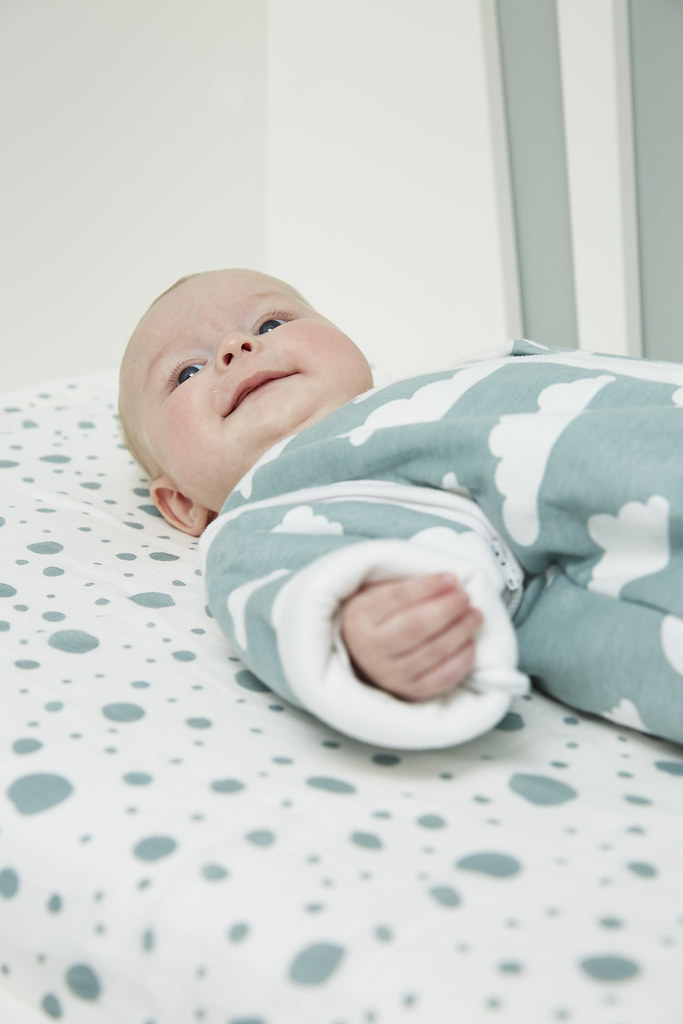 Swaddle 3-pack hydrofiel Clouds/Dots/Feathers - stone green - 120x120cm