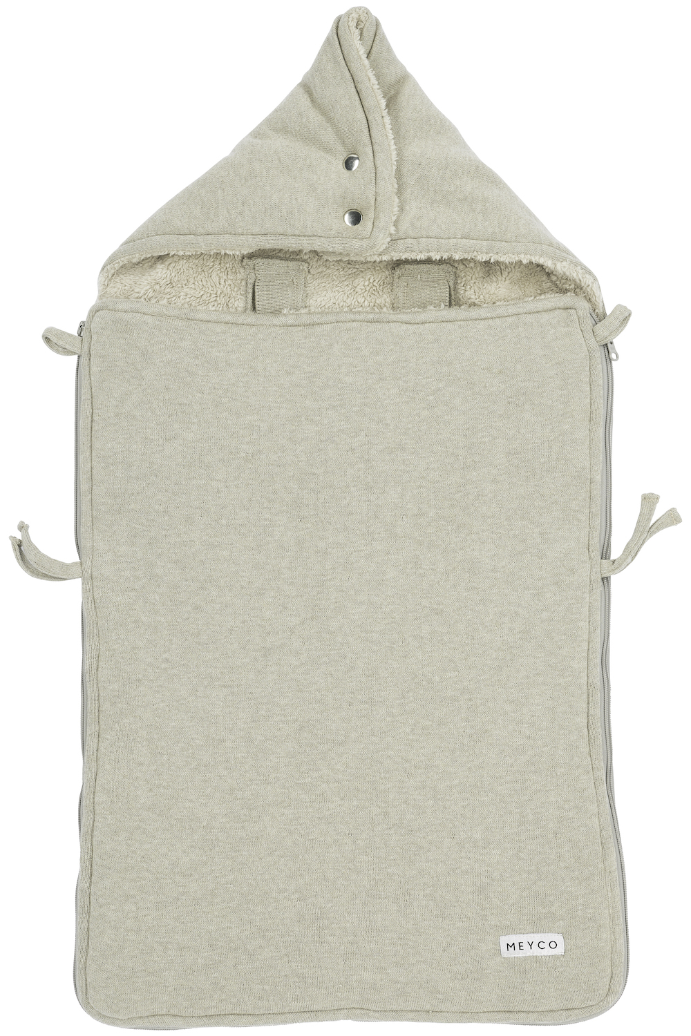 Footmuff Knit Basic - sand melange - 40x82cm