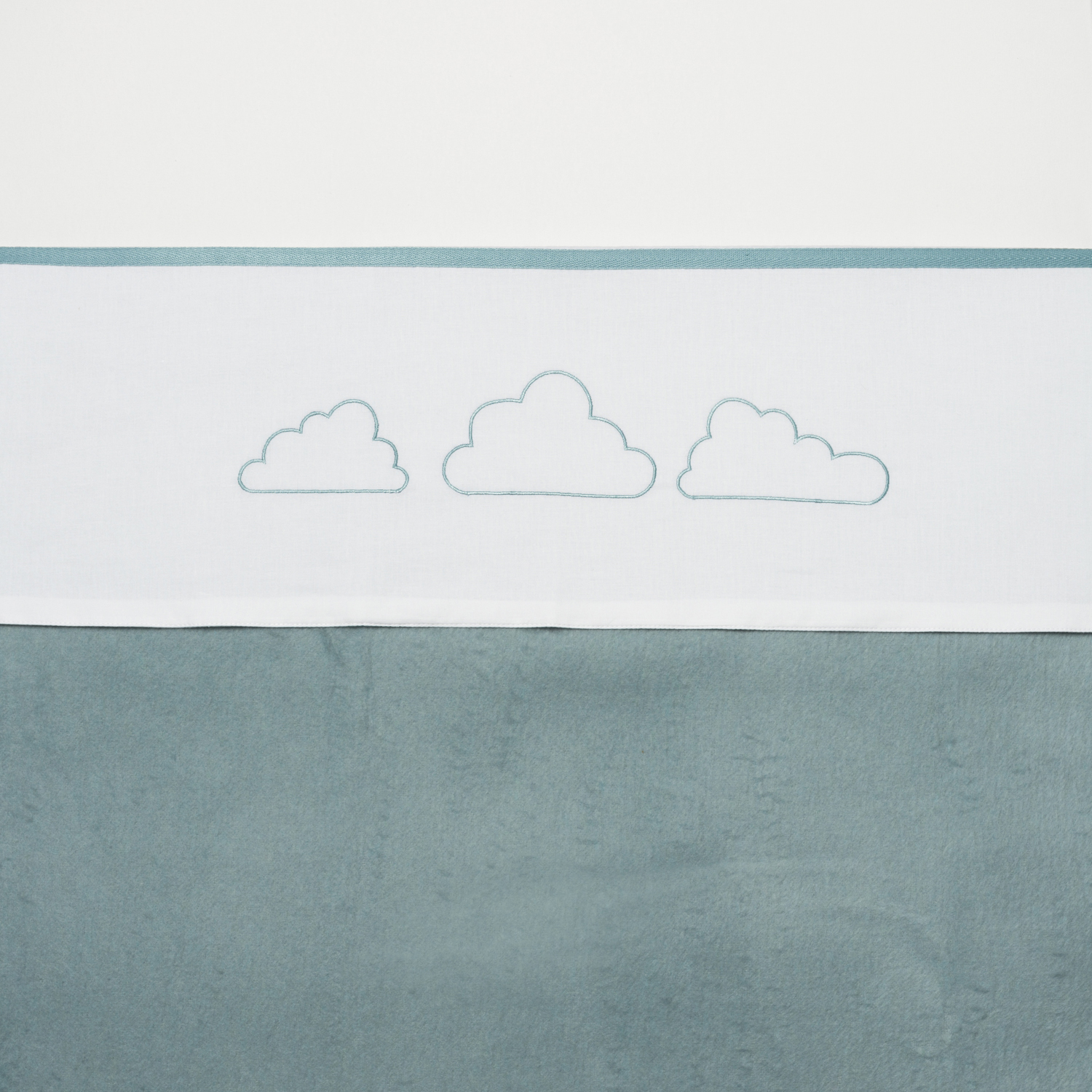 Ledikantlaken Clouds - Stone Green - 100x150cm