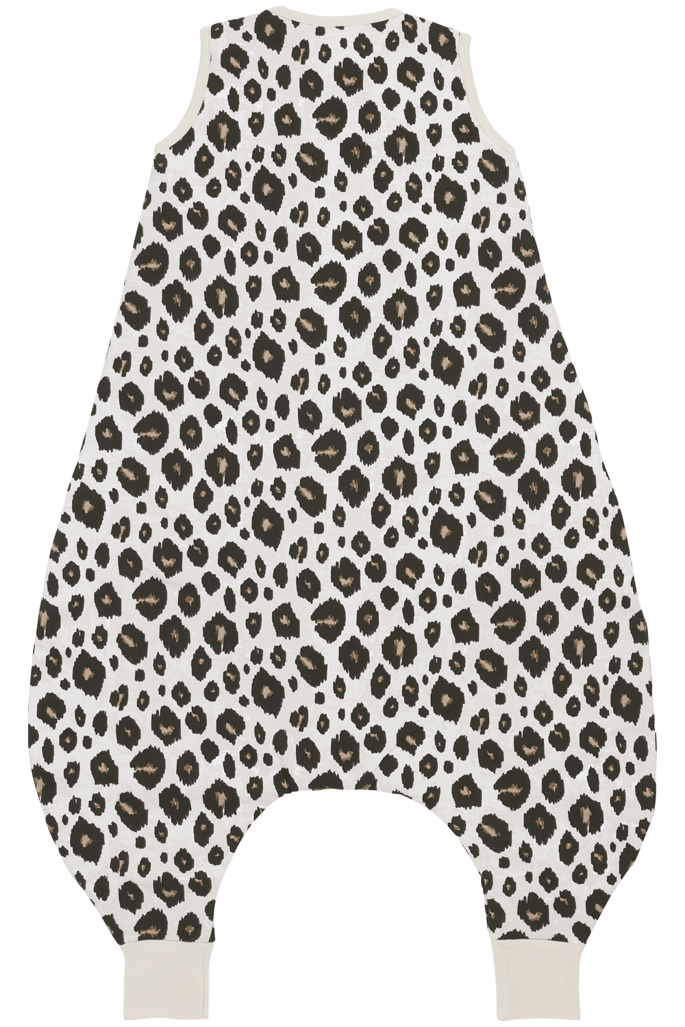 Baby winter sleep overall jumper Leopard - sand melange - 92cm