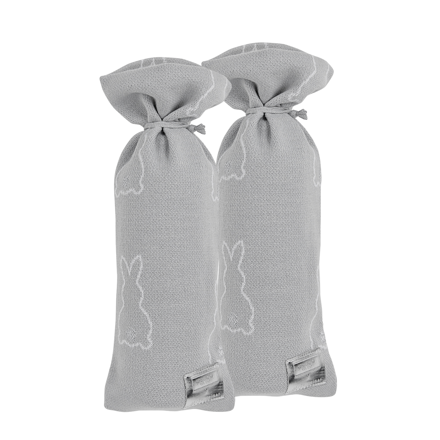 Kruikenzak 2-pack Rabbit - silver