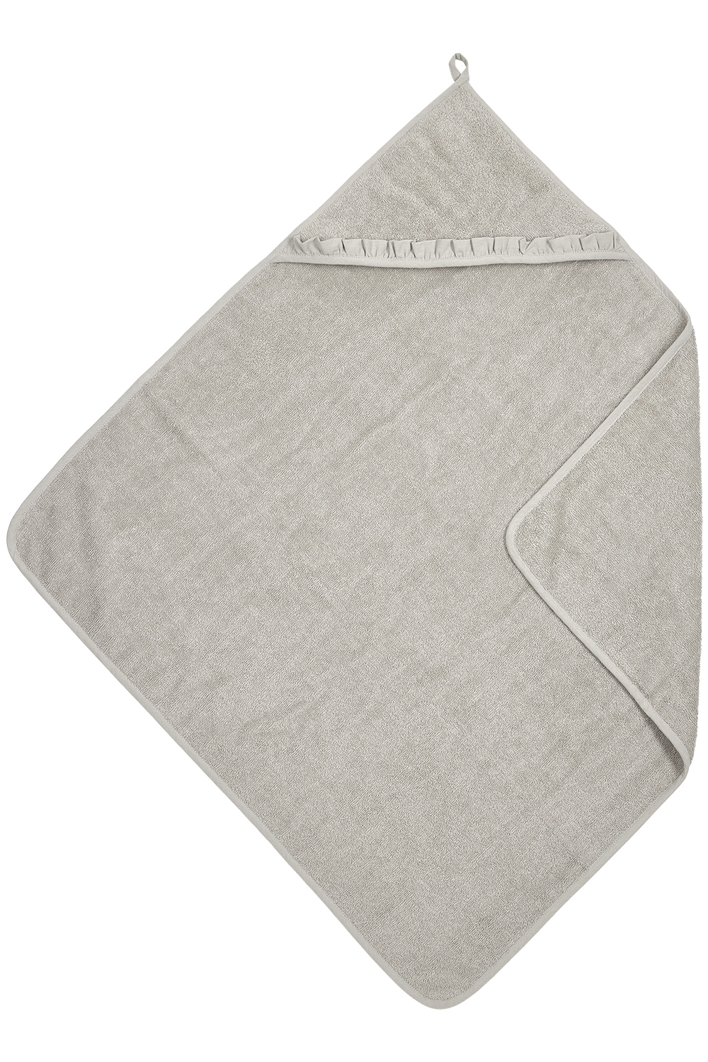 Bathcape terry Ruffle - greige - 80x80cm