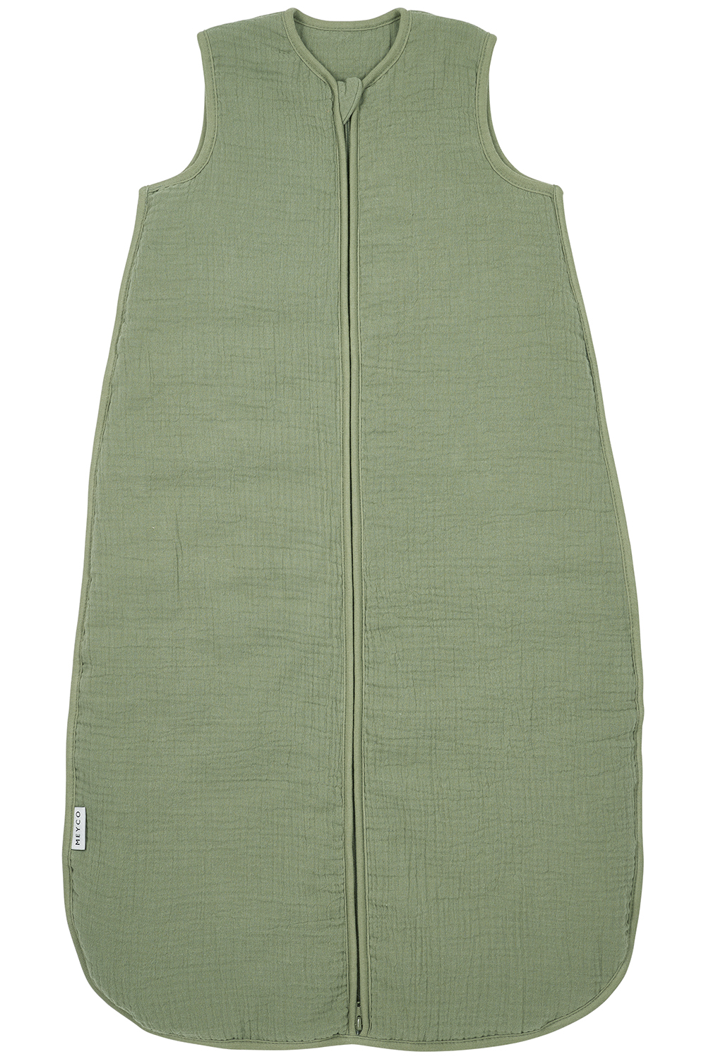 Baby slaapzak gevoerd pre-washed hydrofiel Uni - olive green - 60cm - 2.0 TOG