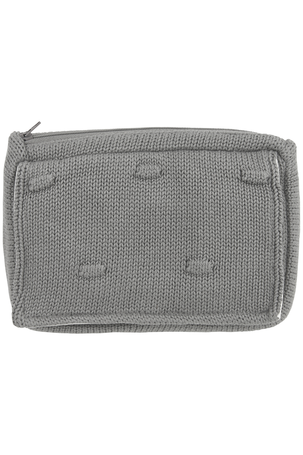 Wipes pouch Knots - grey