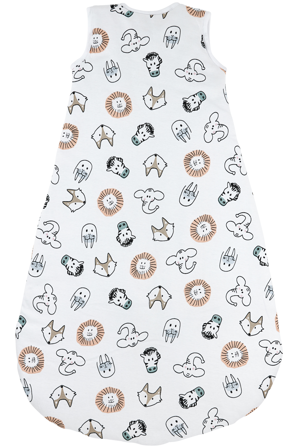 Baby slaapzak rond gevoerd Animal - multicolour - 86cm - 2.0 TOG