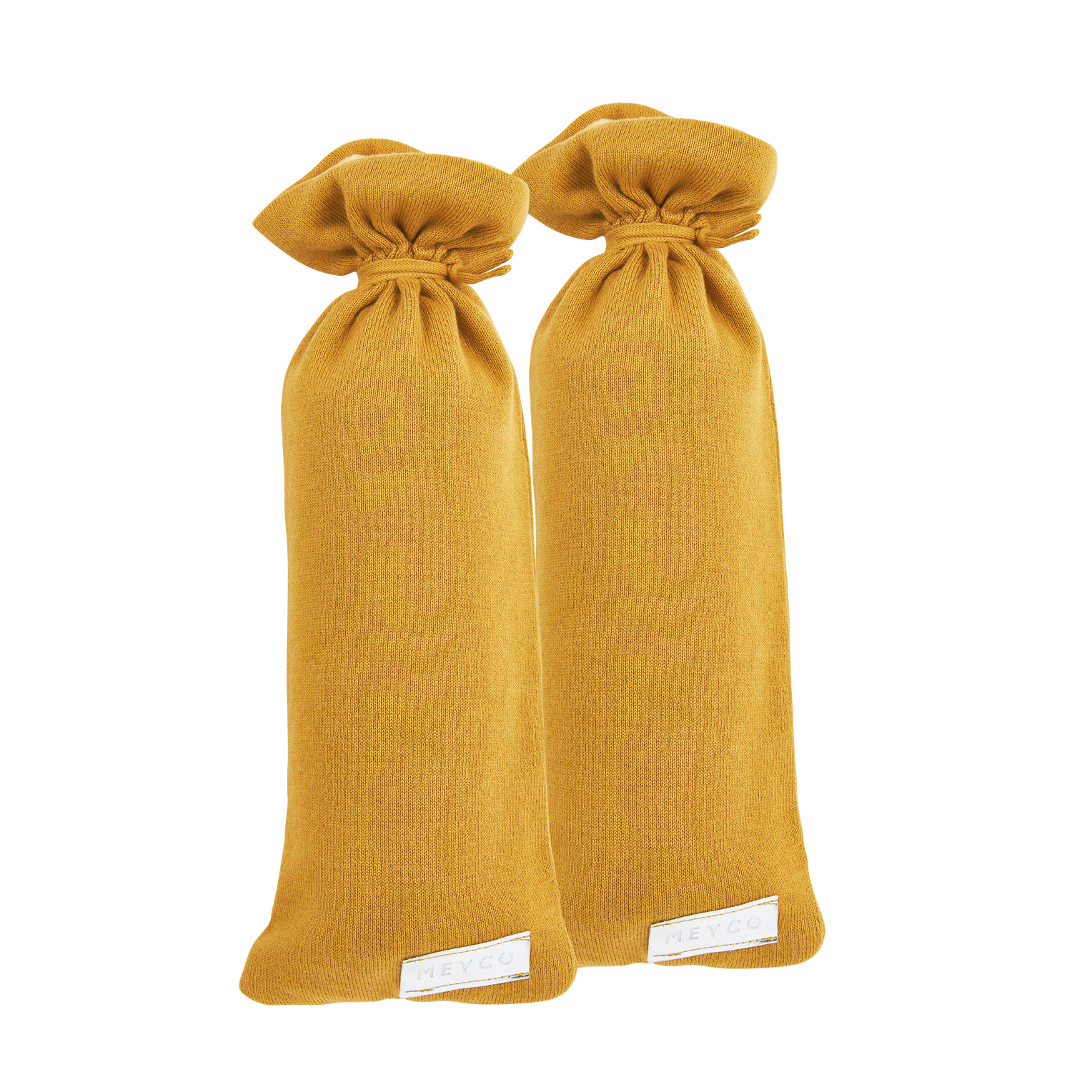 Hot water bottle cover 2-pack Knit Basic - honey gold