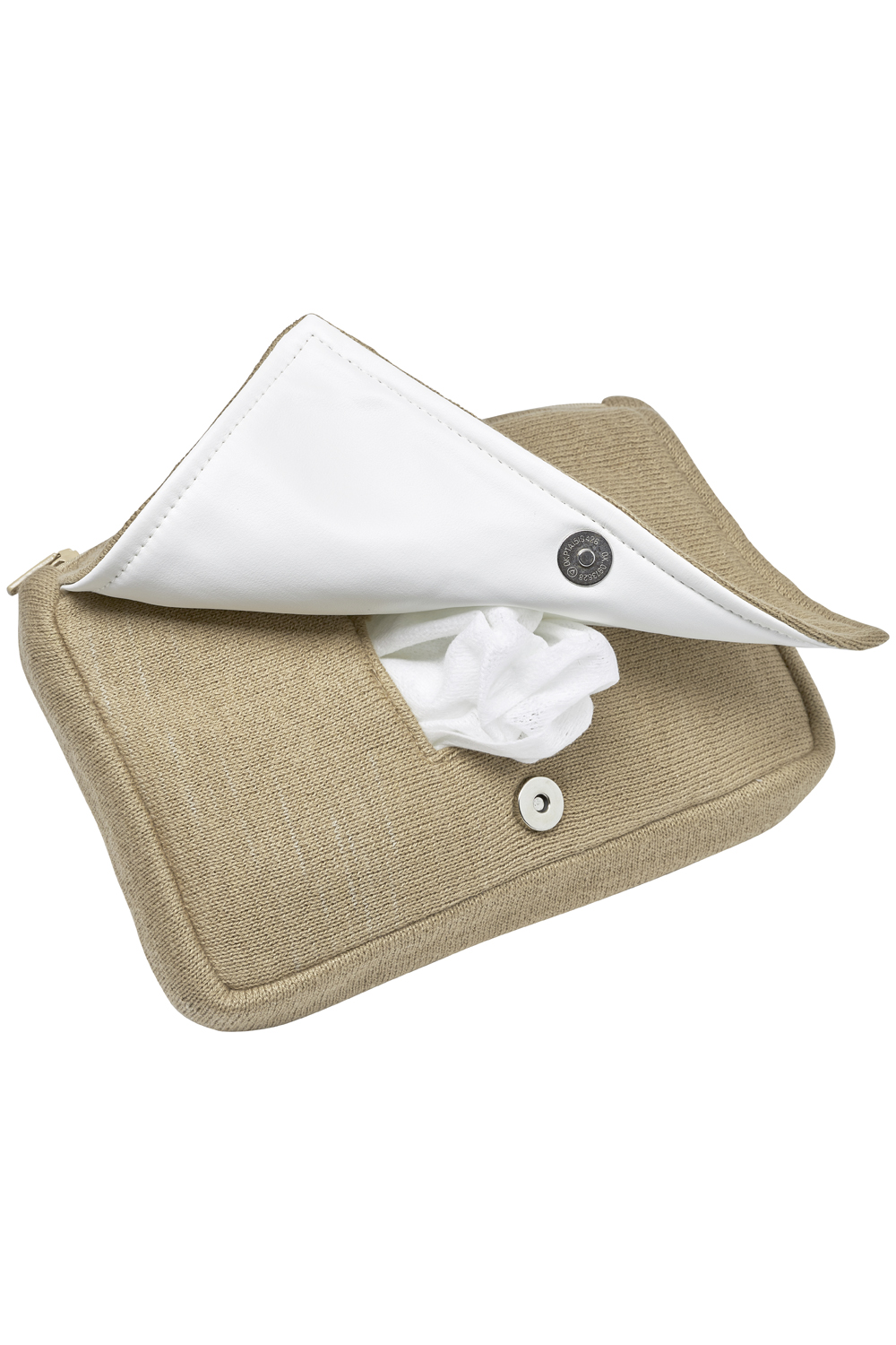 Knitted Wipes Pouch Knit Basic - Taupe