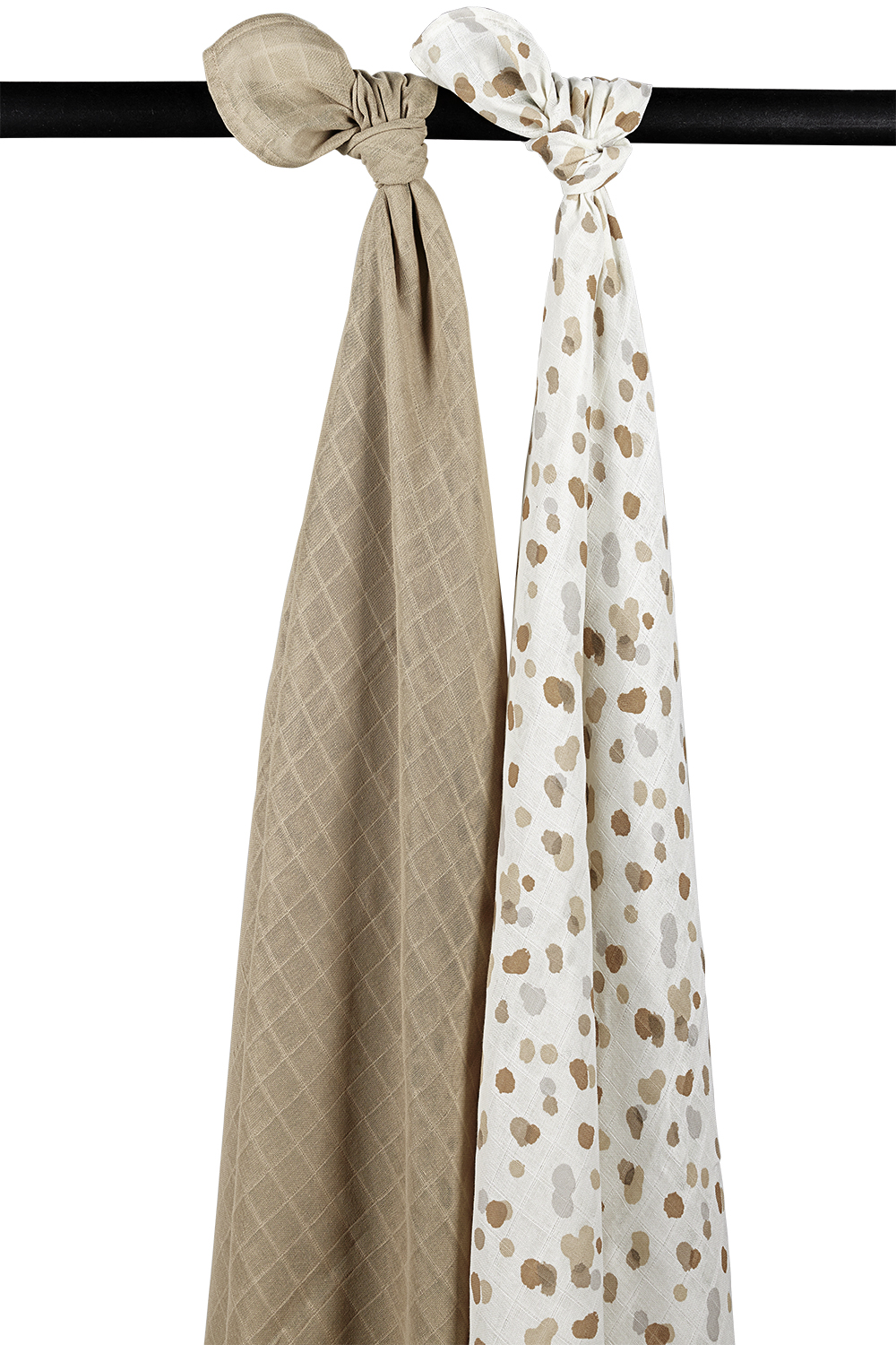 Swaddle 2-pack hydrofiel Stains - sand - 120x120cm