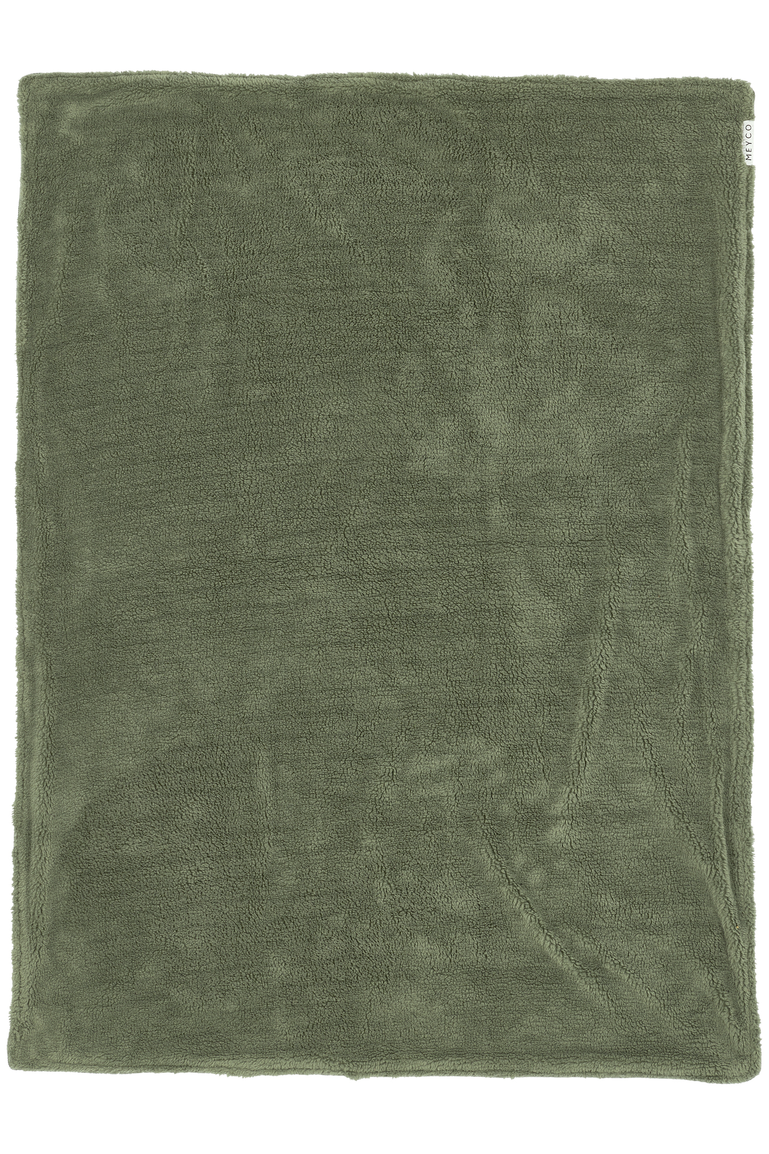 Ledikant deken Mini Knots teddy - forest green - 100x150cm - 2.0 TOG