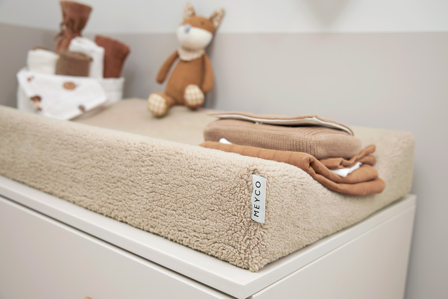 Changing mat cover Teddy - sand - 50x70cm